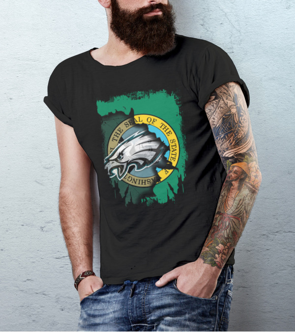 Washington State Seal With Eagles Emblem T-Shirt