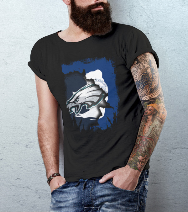 Wyoming Together Eagles Head T-Shirt