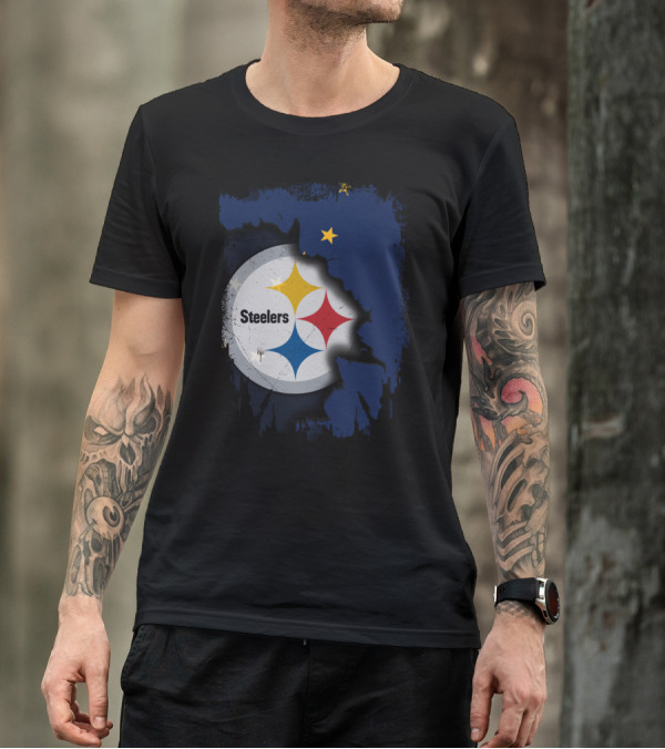 Together Alaska Steelers Logo And State T-Shirt