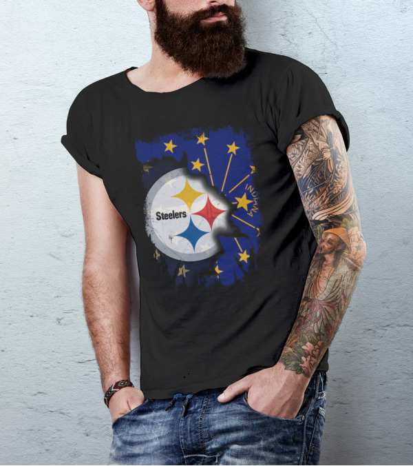 Steelers Indiana State Pride Fusion T-Shirt