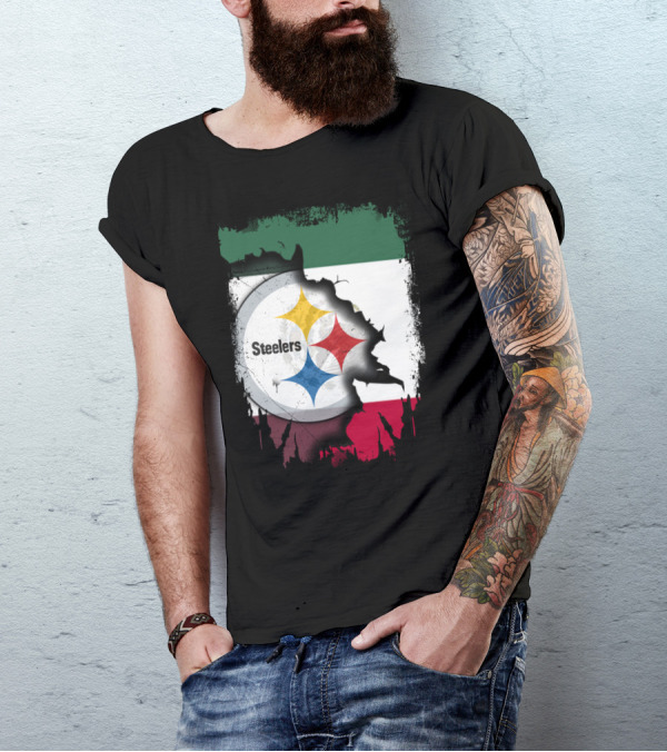 Steelers Mexico Flag Collaboration T-Shirt