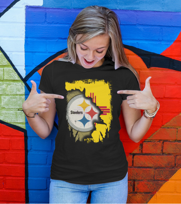 Steelers New Mexico Zia Symbol Fusion T-Shirt