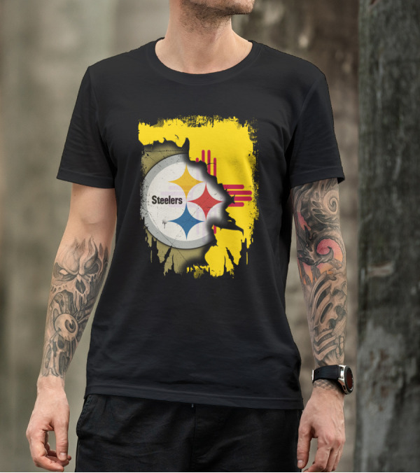 Steelers New Mexico Zia Symbol Fusion T-Shirt