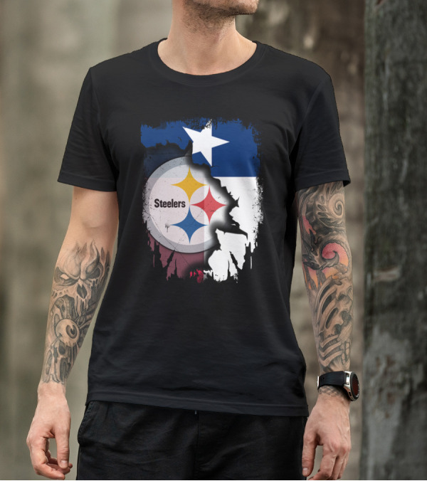 Steelers Texas Flag Fusion T-Shirt