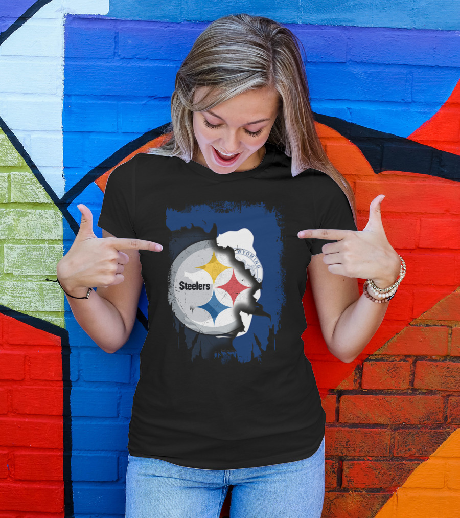 Steelers And Wyoming Union T-Shirt