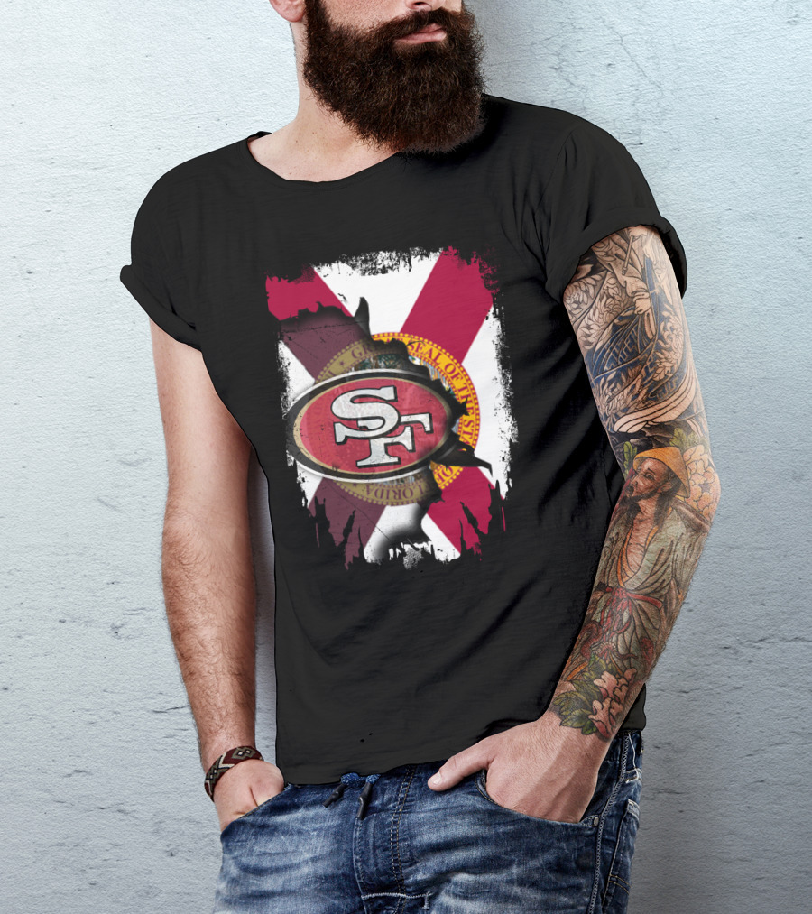 Florida Flag Together With San Francisco 49ers T-Shirt