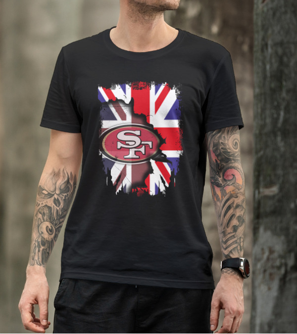 Together United Kingdom With 49ers SF Union Jack Flag T-Shirt