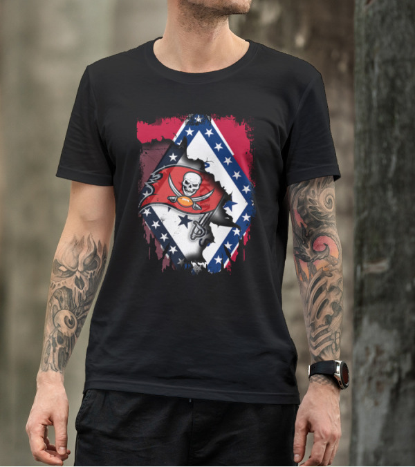 Arkansas Pride Meets Buccaneers Legacy T-Shirt