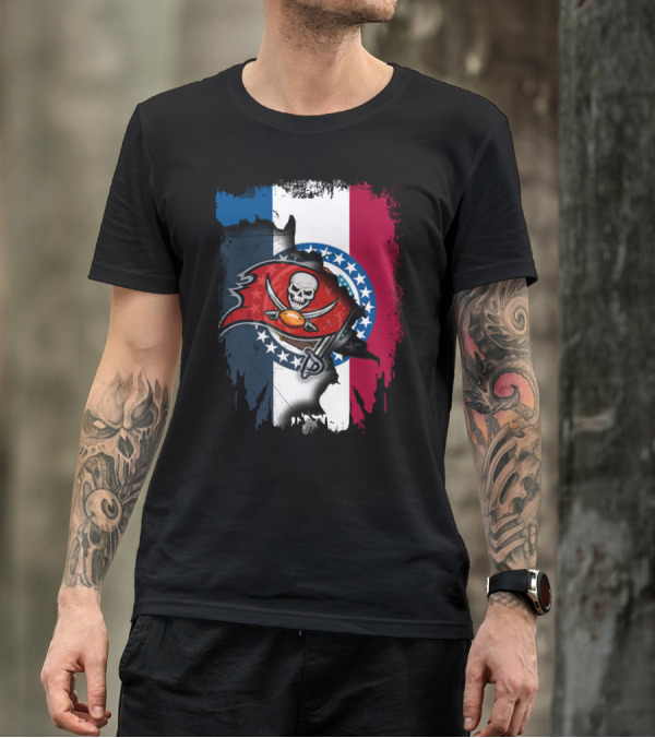 Together Missouri Flag With Buccaneers T-Shirt