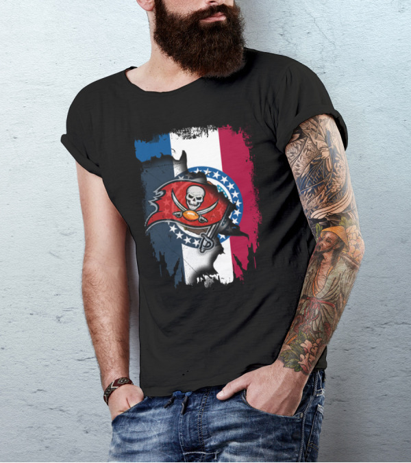 Together Missouri Flag With Buccaneers T-Shirt