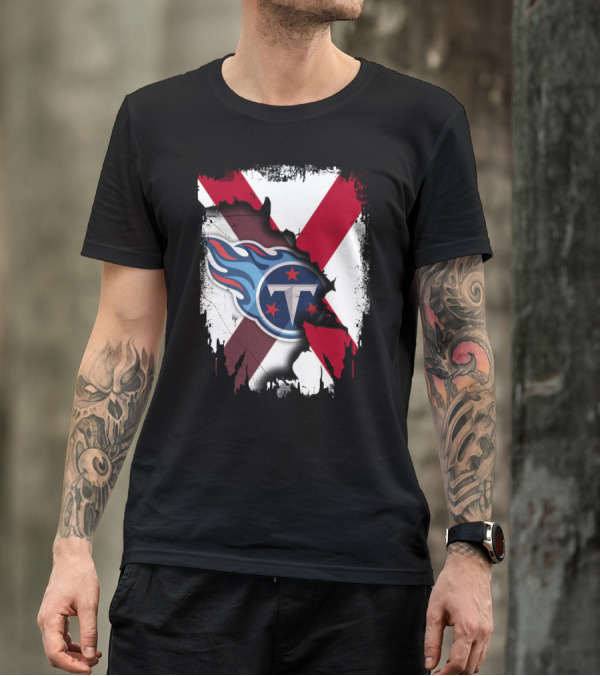 Together Alabama Titans Flag Fusion T-Shirt