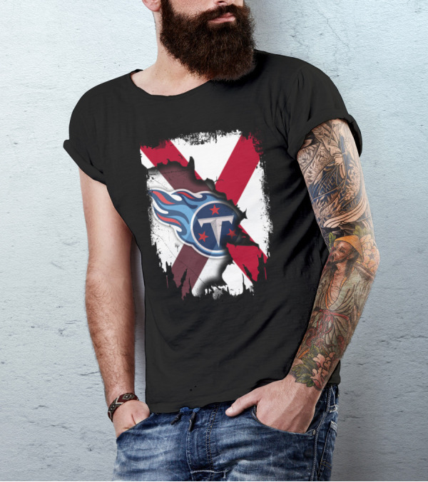 Together Alabama Titans Flag Fusion T-Shirt