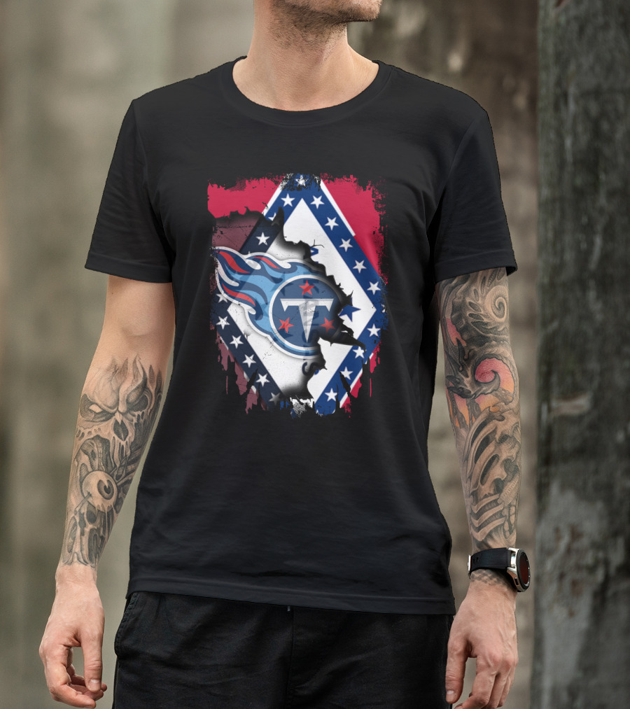Together Arkansas Titans Flag Fusion T-Shirt