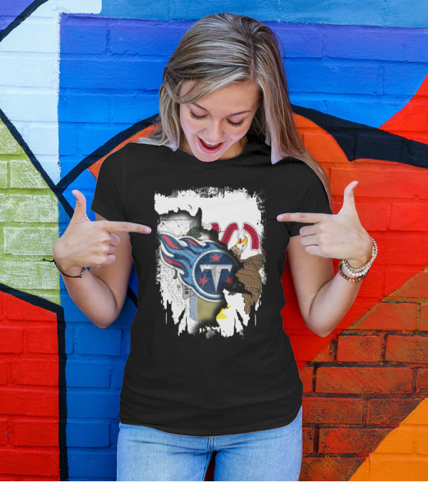 Illinois Pride Merged With Titans Emblem T-Shirt