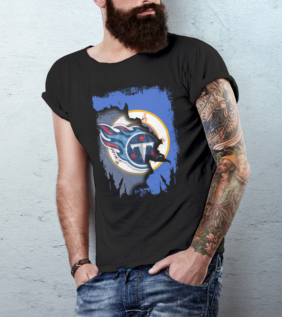 Together Minnesota Tennessee Titans Fusion T-Shirt