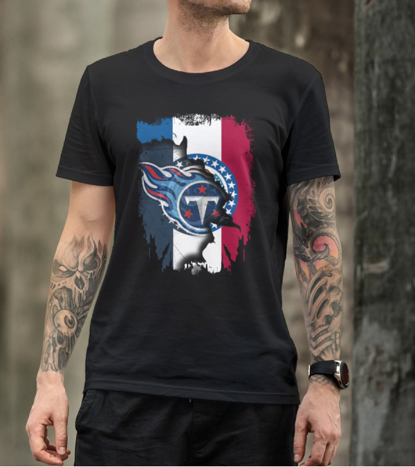 Missouri Pride Meets Titans Icon On Flag Background T-Shirt