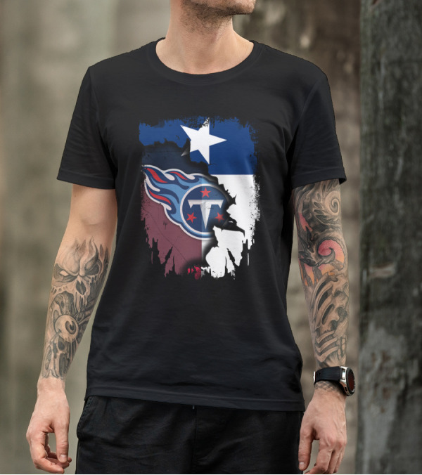 Together Titans Texas Flag Fusion T-Shirt
