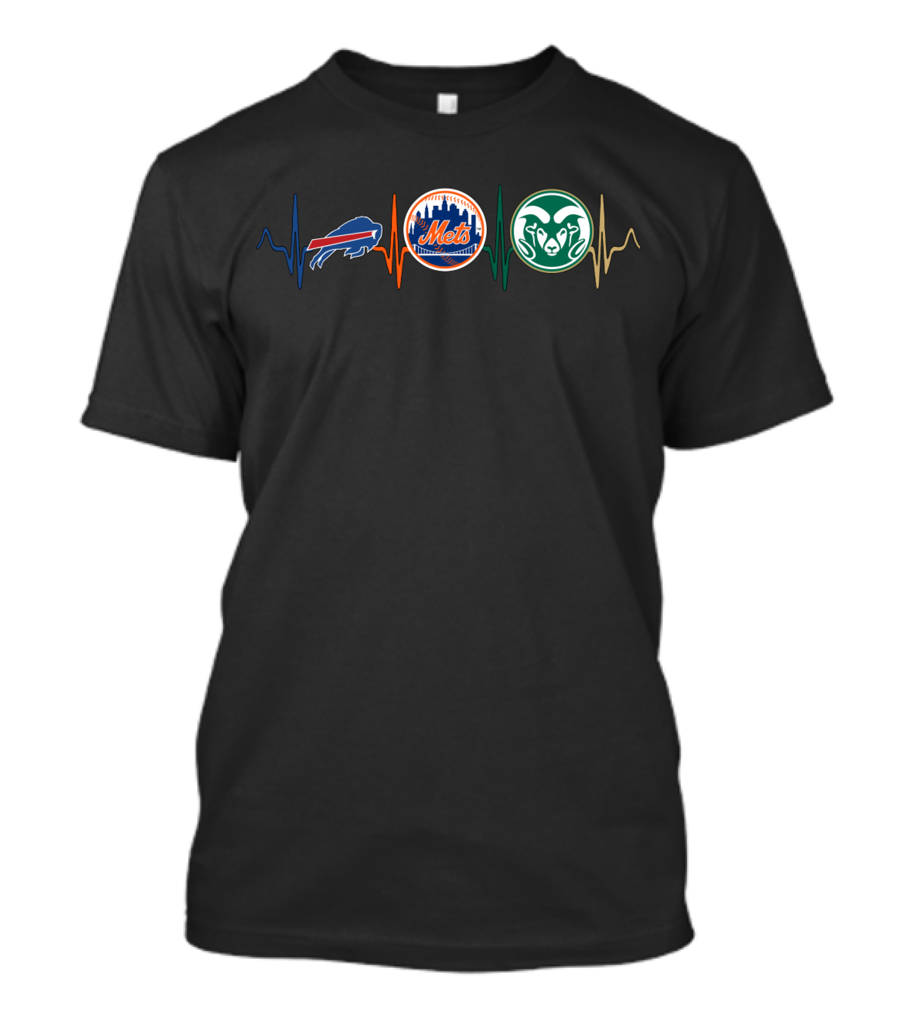 Love Bills New York Mets Rams Mashup With Csr T-Shirt