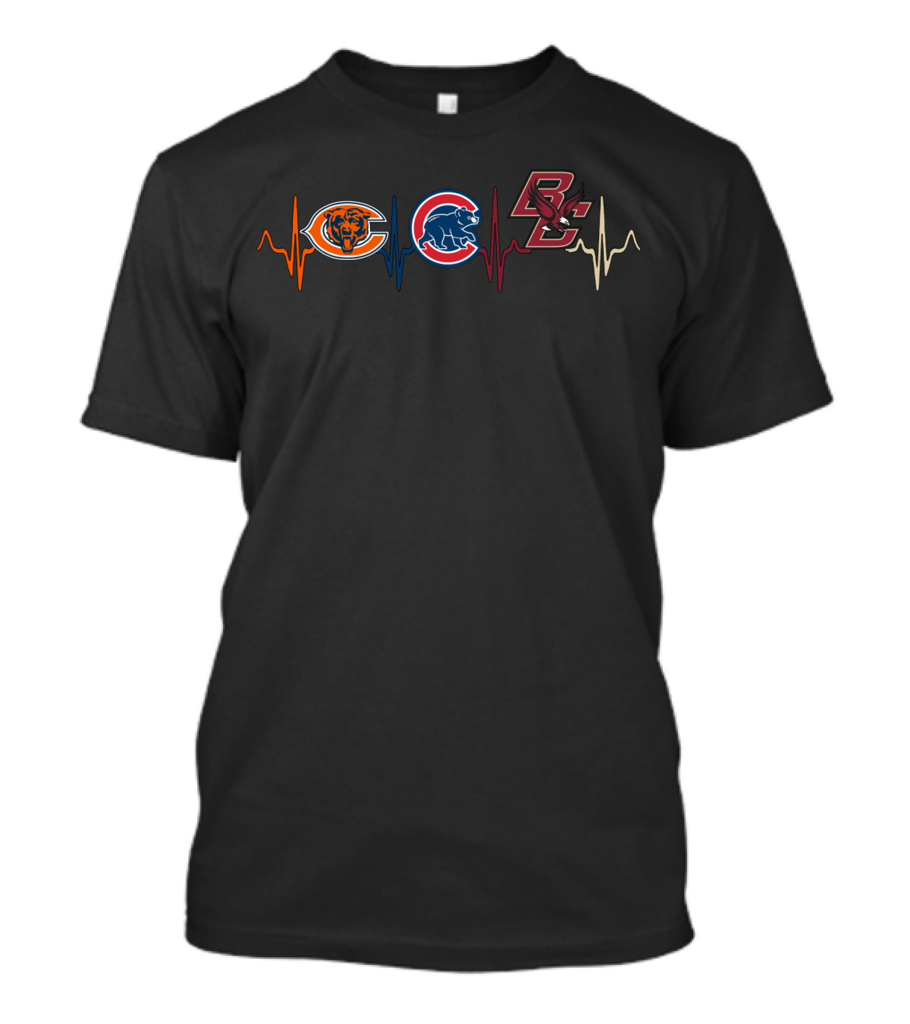 Love Bears Cubs Bc Heartbeat T-Shirt