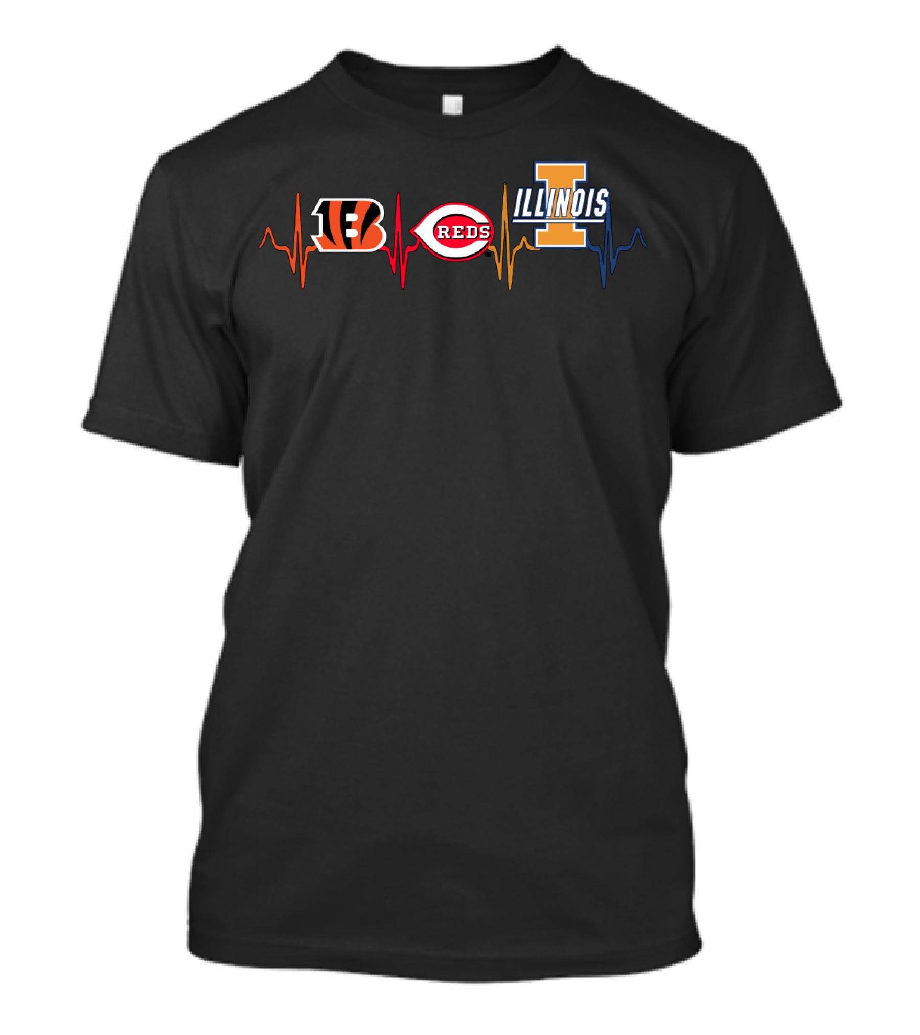 Love Bengals Reds Illinois T-Shirt