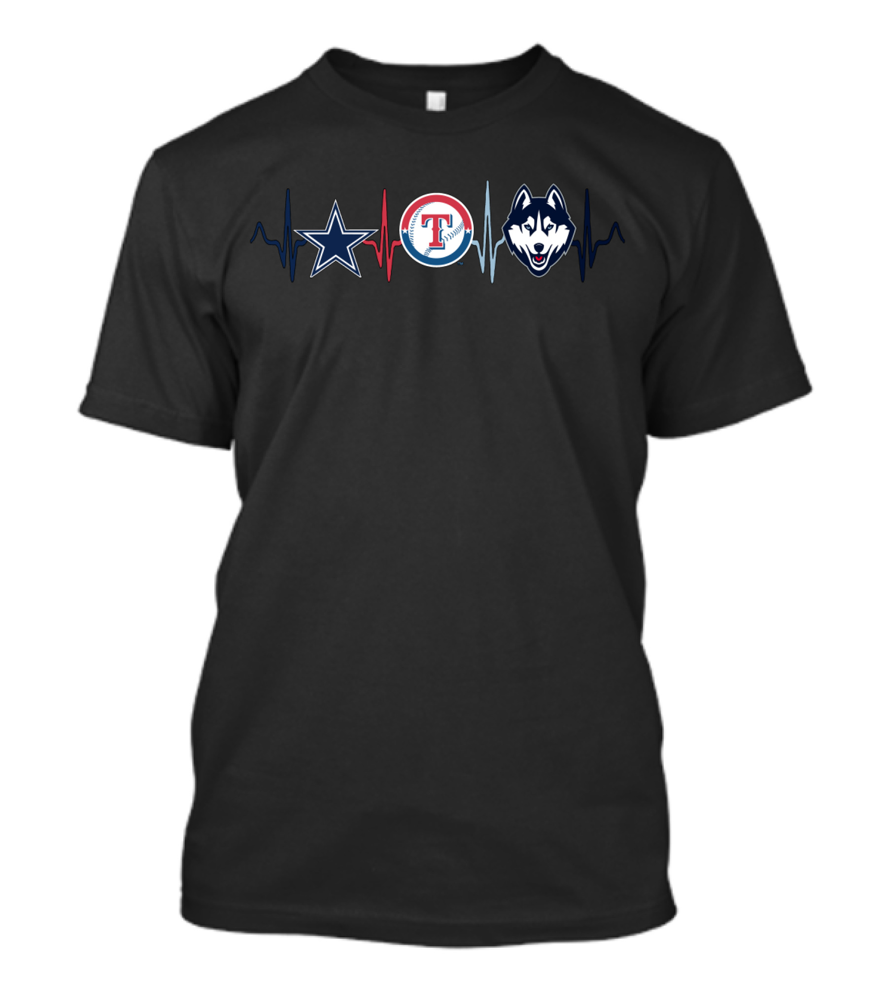 Cowboys Rangers Ch Heartbeat Logo Trio T-Shirt