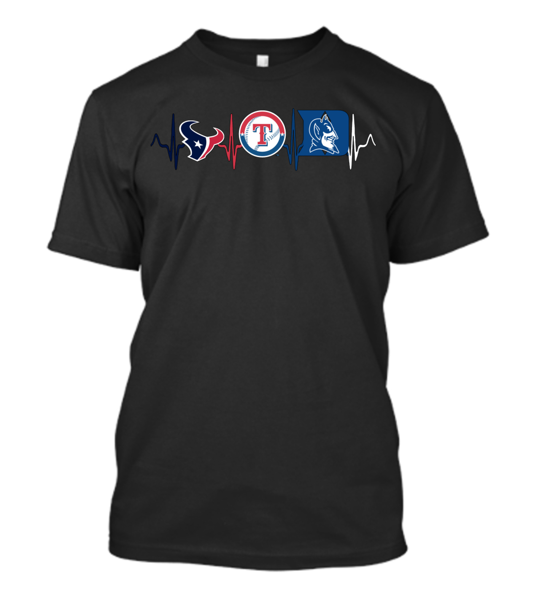 Love Texans Rangers Duke Blue Devils Sports Combo T-Shirt