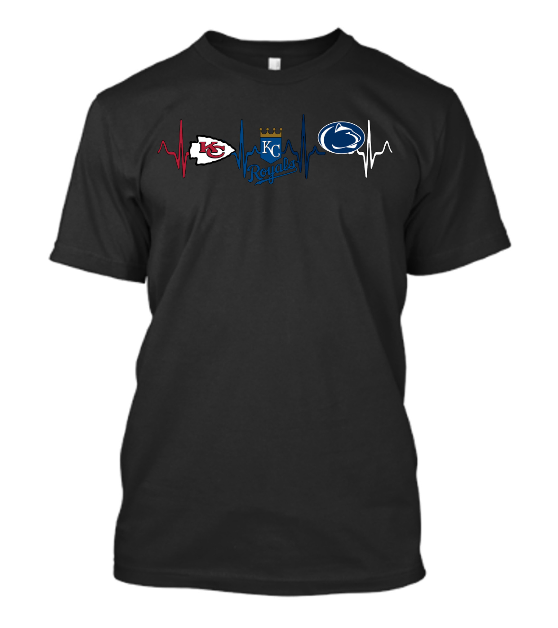 Love Kansas City Chiefs Royals Penn State Lions T-Shirt