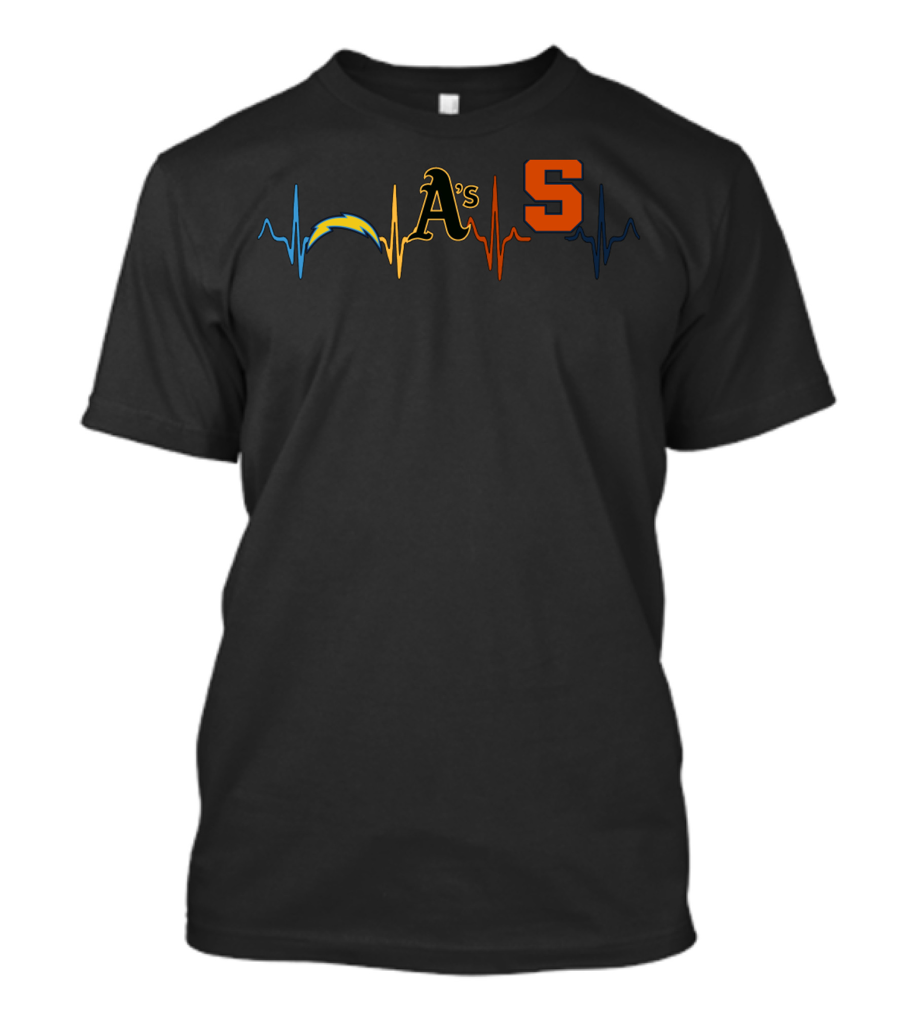 Love Chargers A's S Athletics Theme T-Shirt