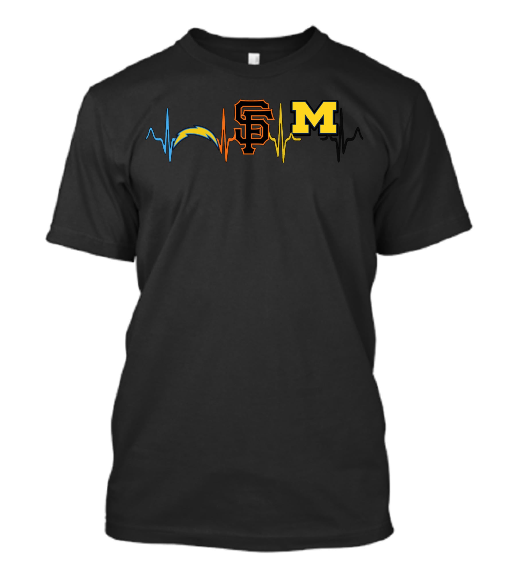 Chargers Giants Michigan Love T-Shirt