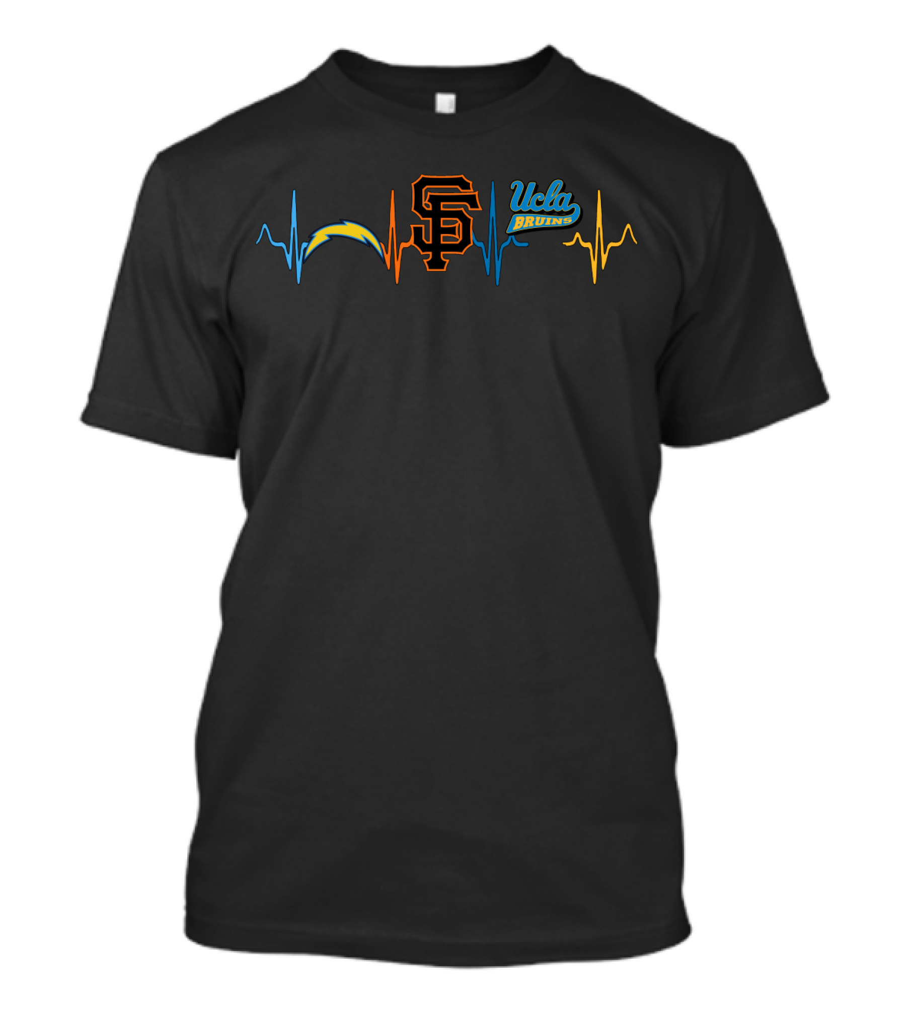 Love Chargers San Francisco Giants Ucla Bruins T-Shirt
