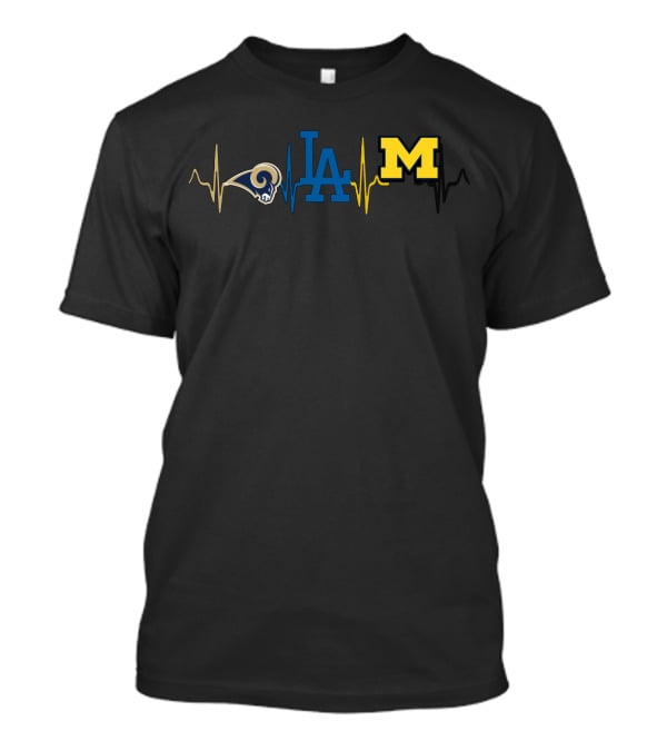 Love Rams Dodgers Michigan T-Shirt