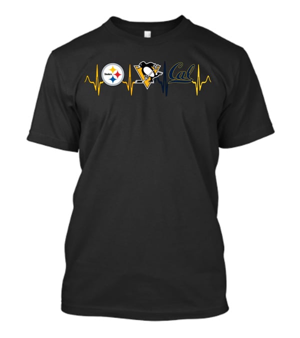 Steelers Penguins Cal Heartbeat Cgb T-Shirt