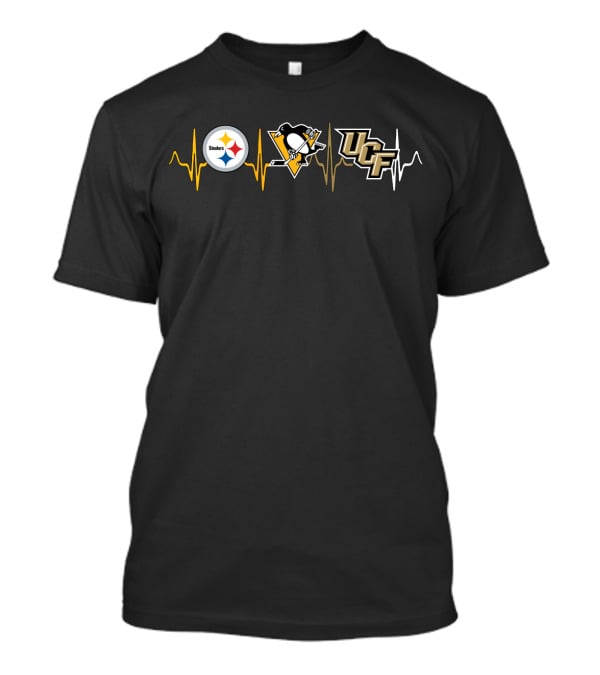 Steelers Penguins Ucf Heartbeat T-Shirt