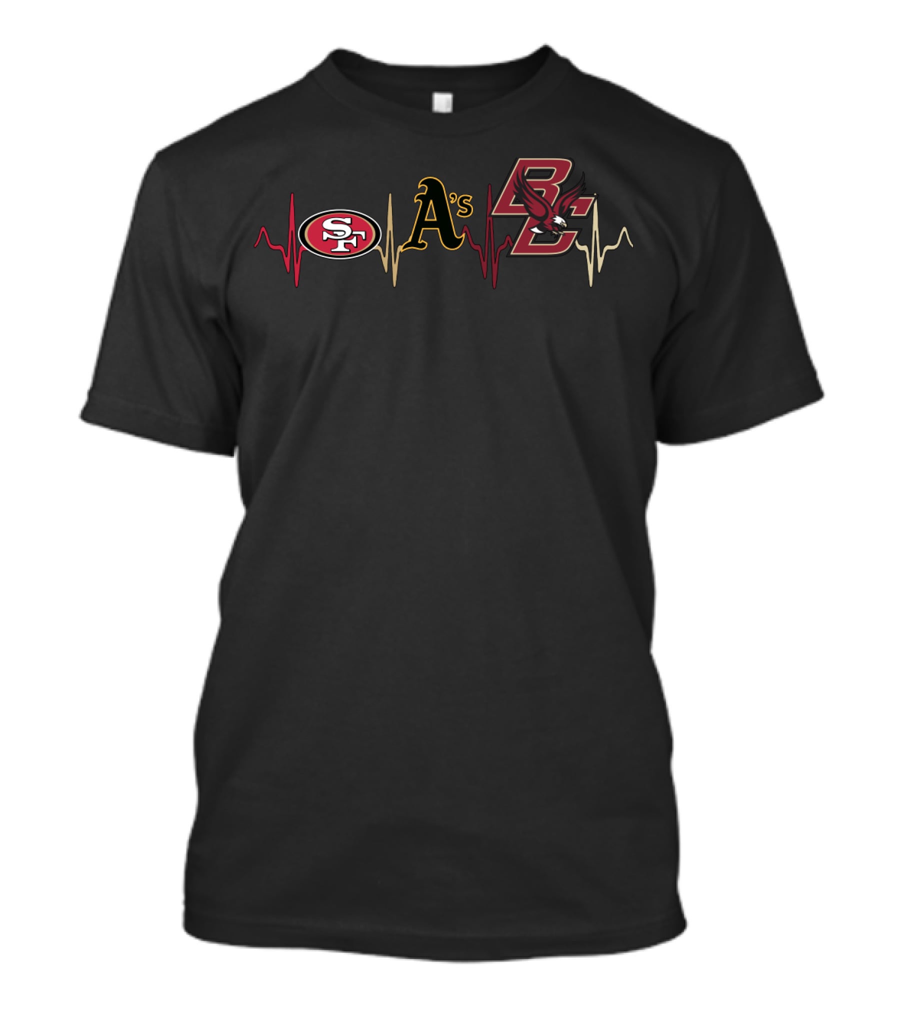 49ers Athletics Boston College Heartbeat T-Shirt
