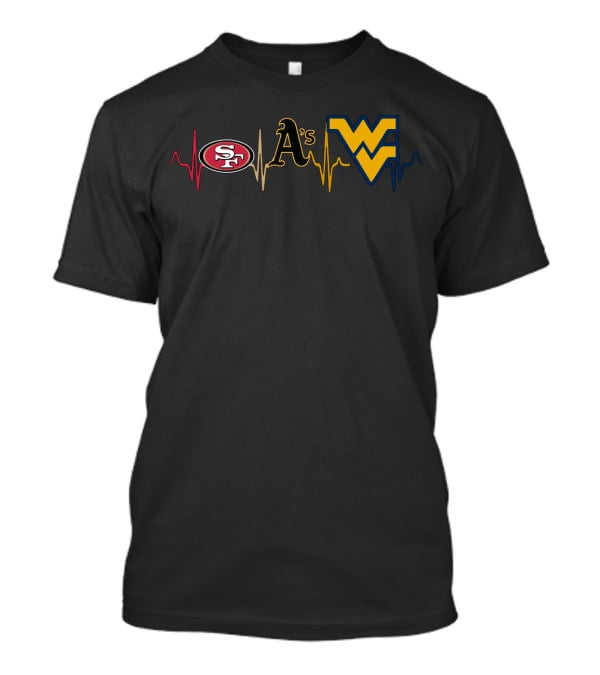 49ers A's Wvm Heartbeat Passion T-Shirt