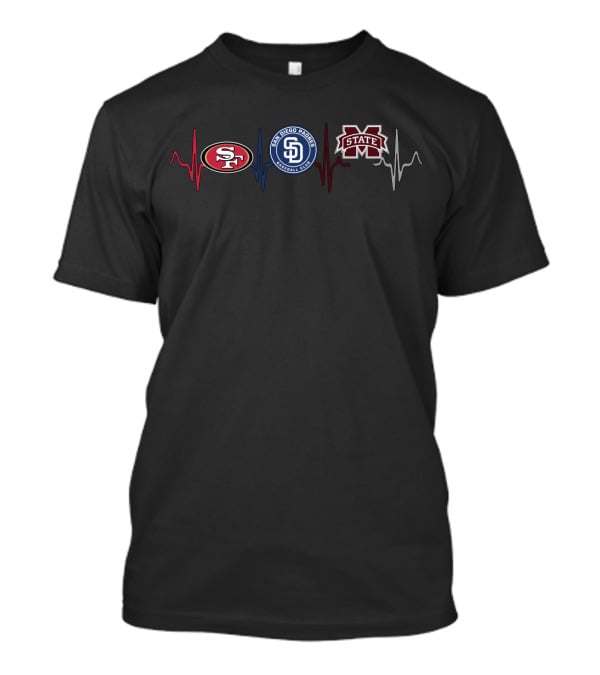 Love 49ers San Diego Padres Mississippi State Msb T-Shirt