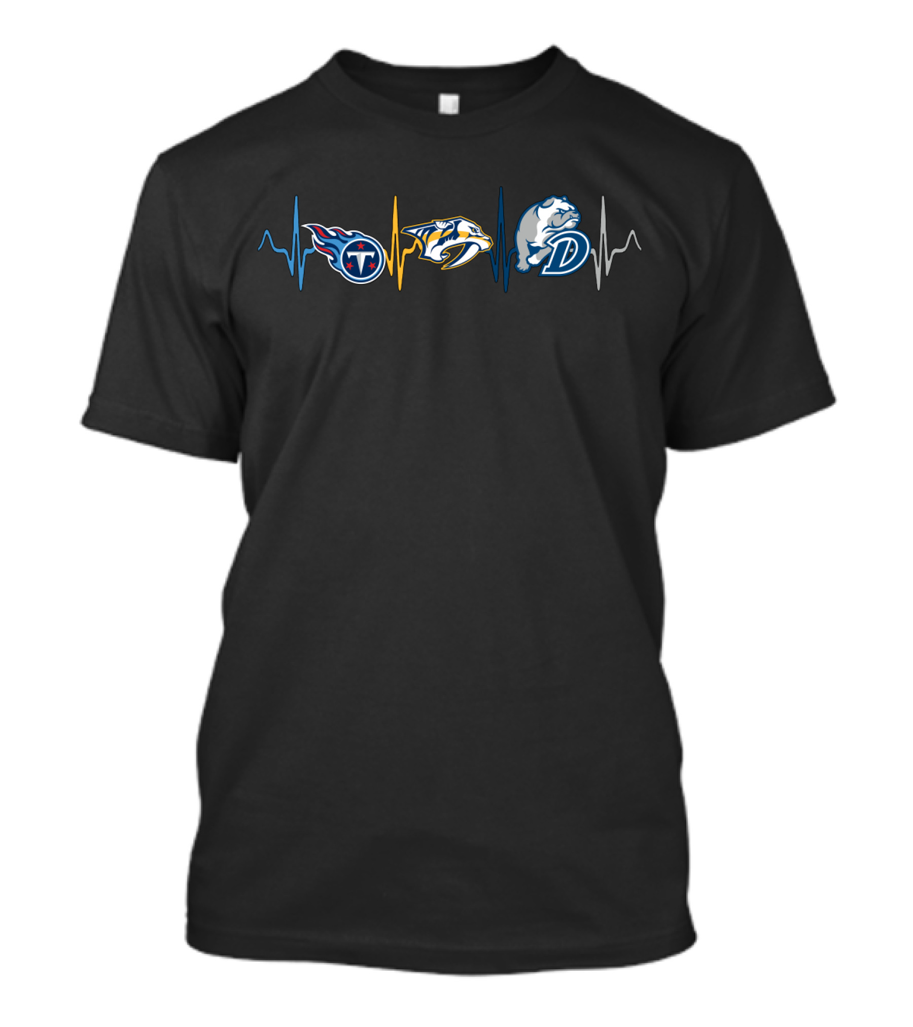 Titans Predators Db Heartbeat Icons T-Shirt