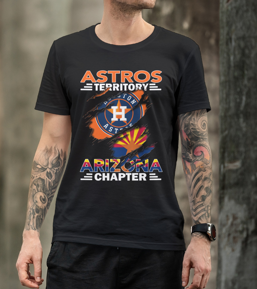 Astros Territory Houston Astros Logo Arizona Flag Arizona Chapter T-Shirt