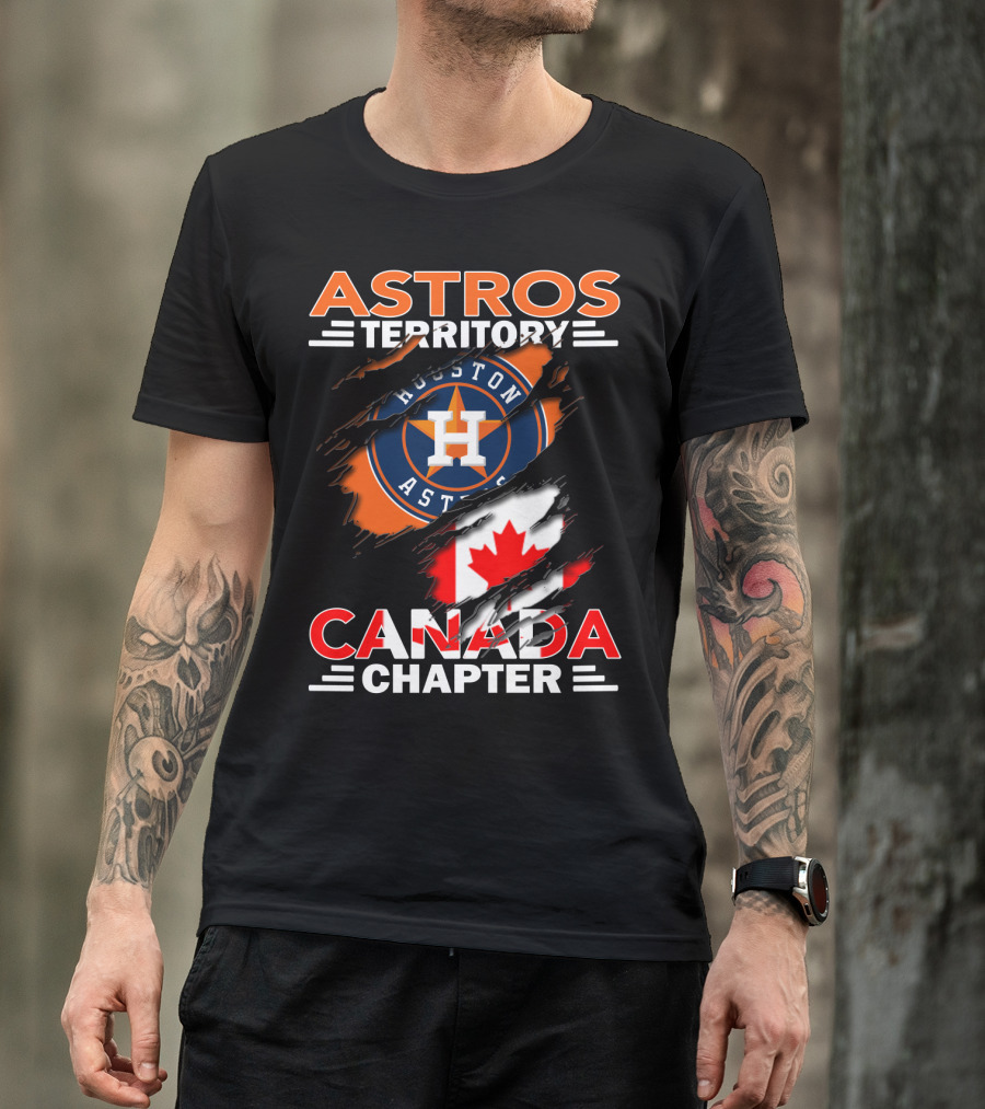 Houston Astros Territory Canada Chapter Flag T-Shirt
