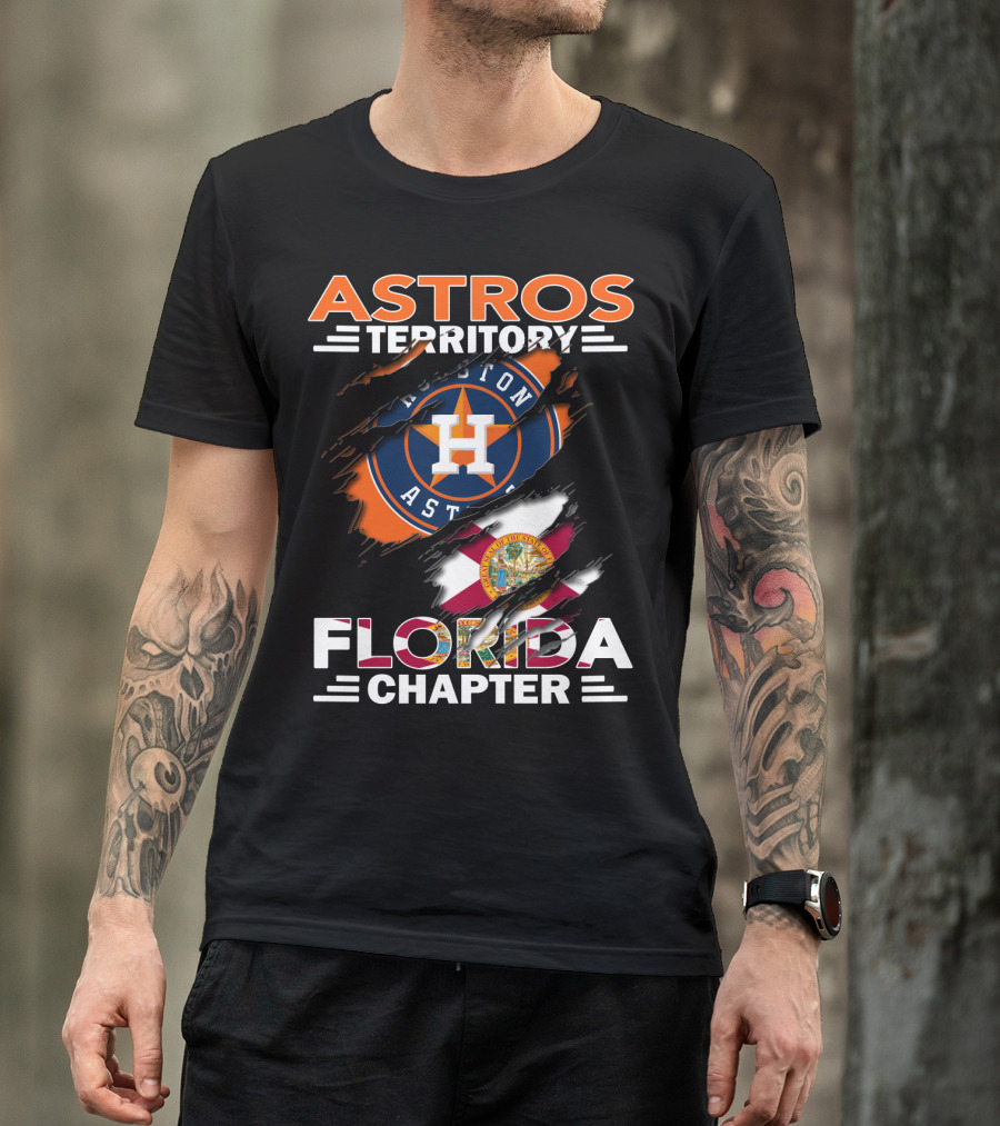 Astros Territory Houston Florida Chapter Flag T-Shirt