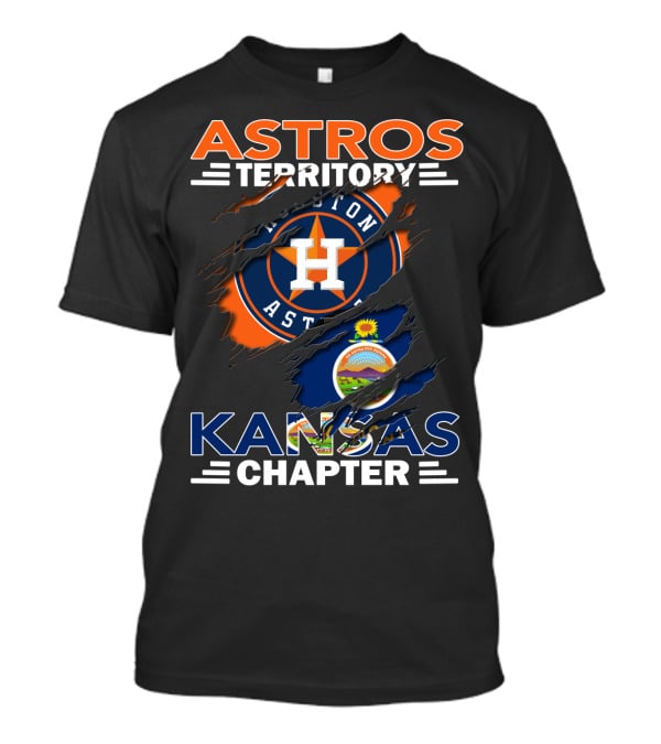 ASTROS TERRITORY KANSAS CHAPTER HOUSTON ASTROS FLAG T-Shirt