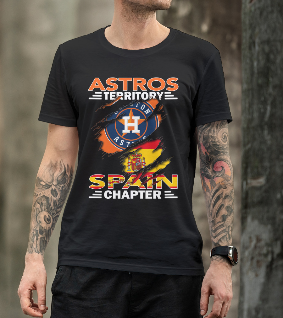 Astros Territory Spain Chapter Houston Astros Spain Flag T-Shirt