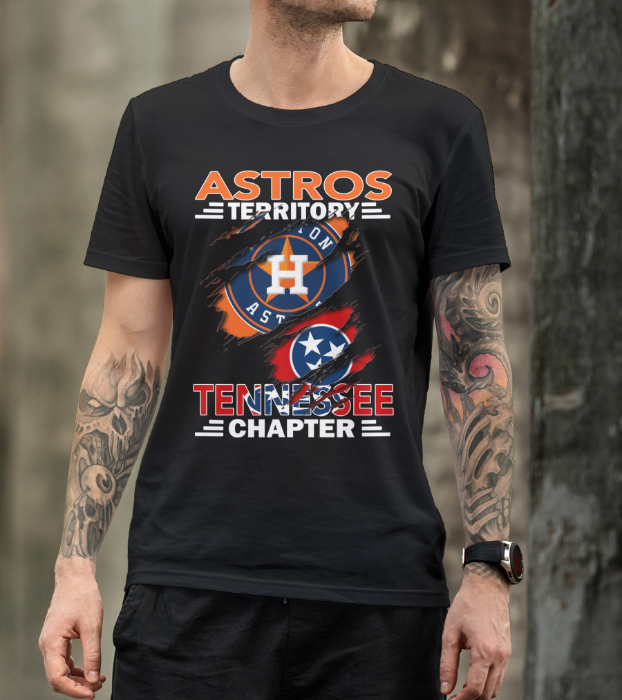 Astros Territory Tennessee Chapter Houston Logo And Tennessee Flag Elements T-Shirt