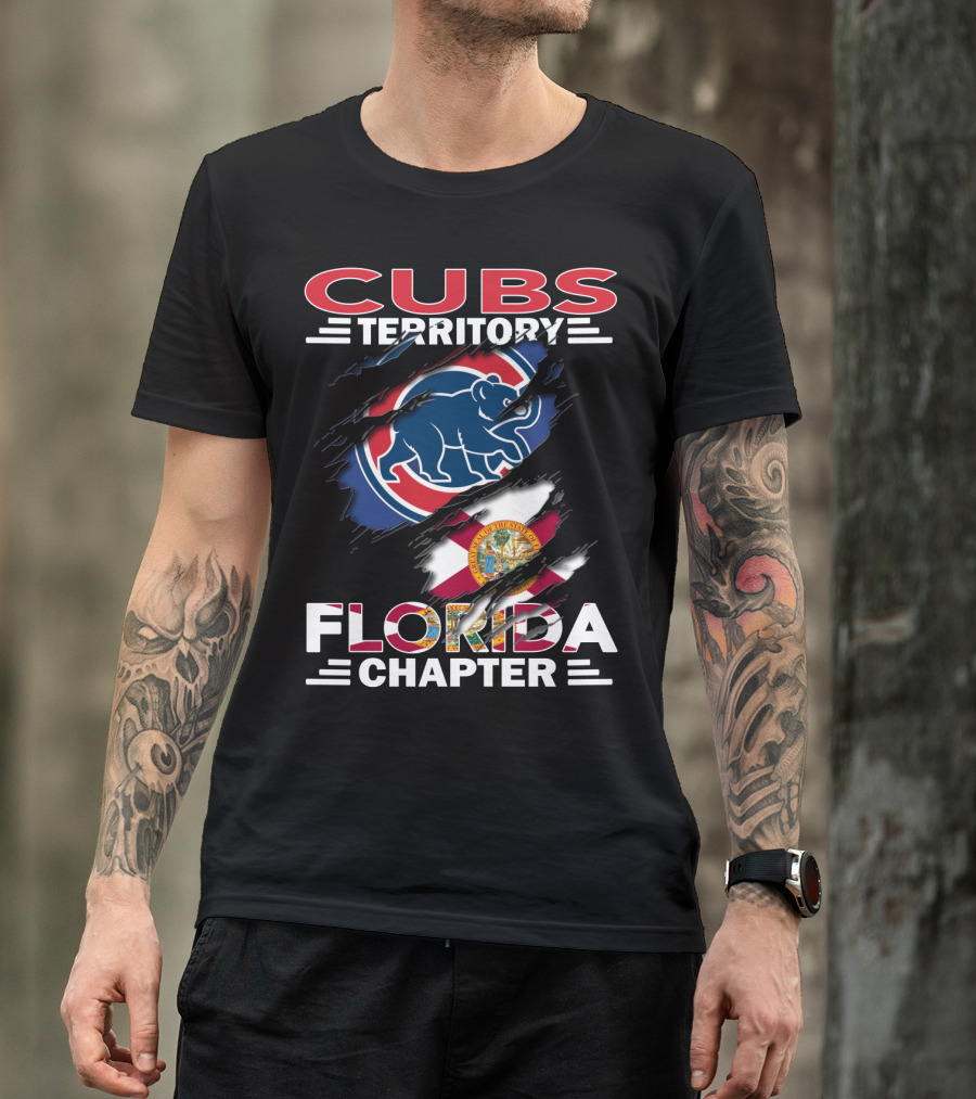 Cubs Territory Florida Chapter With Iconic Bear Logo And Florida State Flag Elements T-Shirt