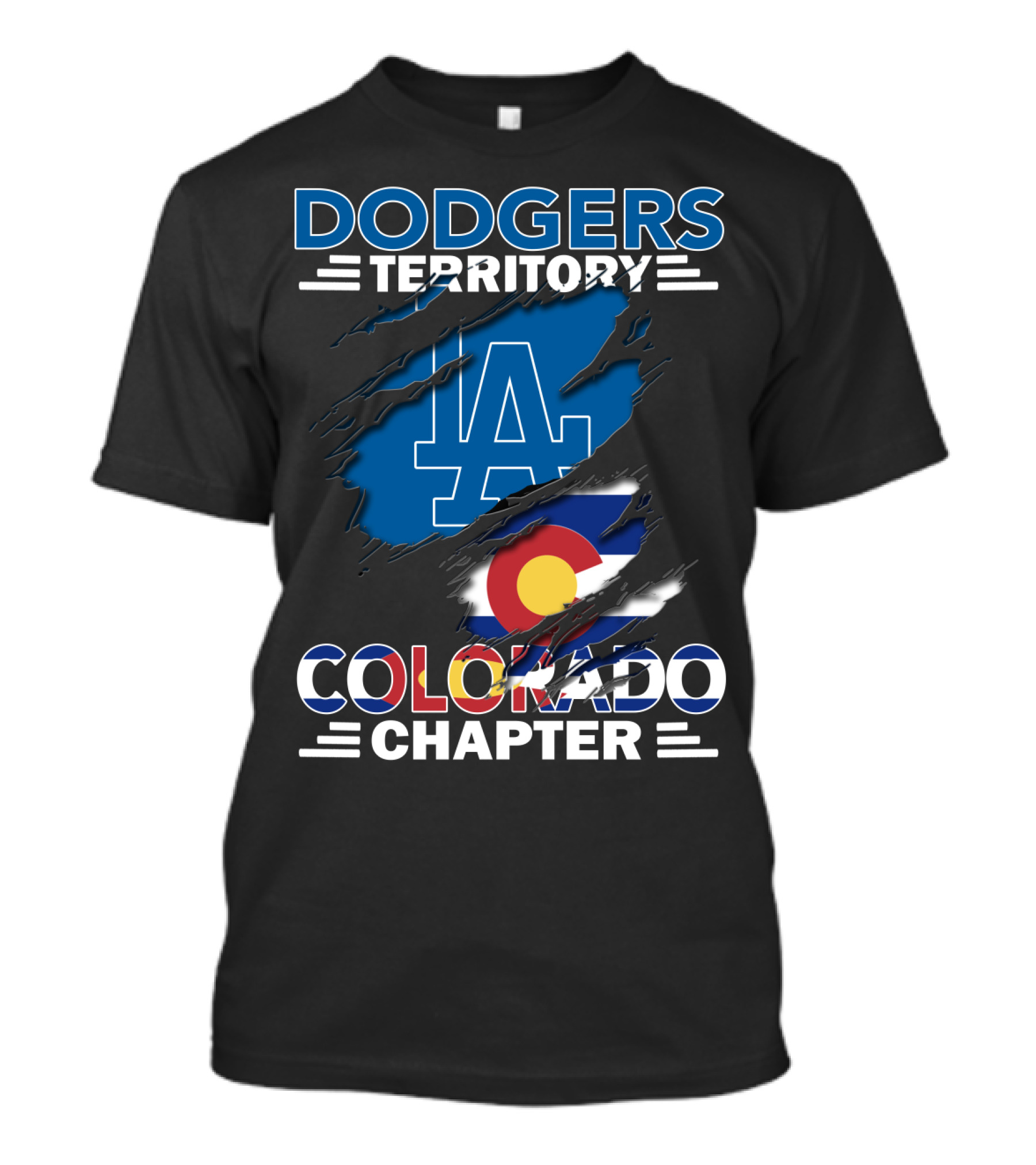 Dodgers Territory LA Logo Colorado Chapter T-Shirt