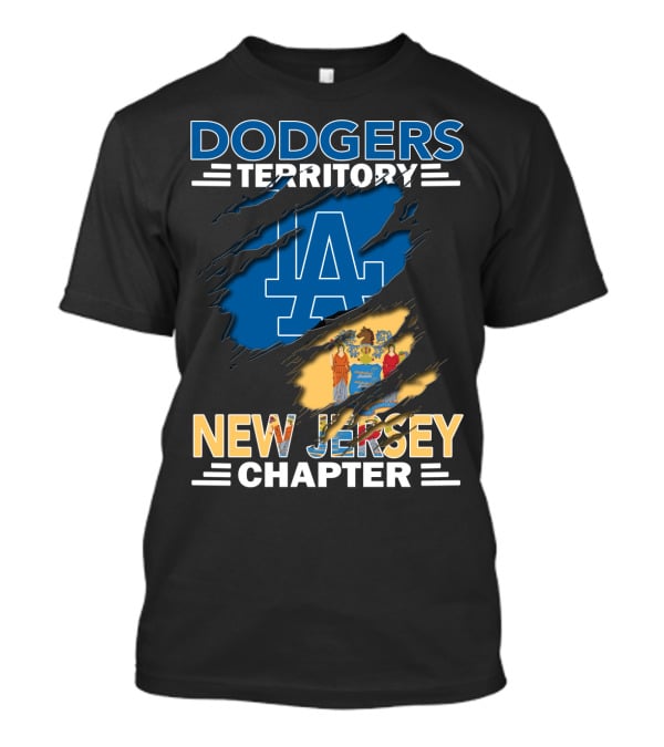 Dodgers Territory LA Logo New Jersey Chapter T-Shirt