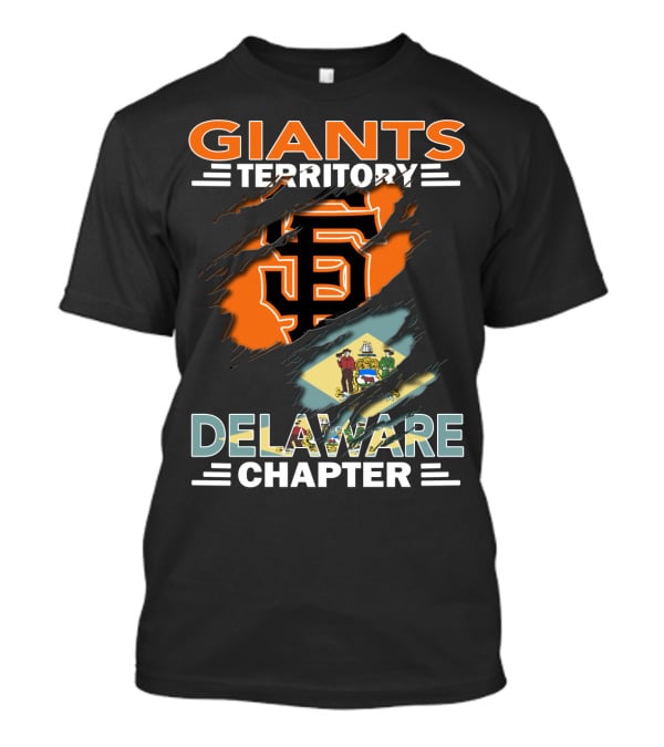 Giants Territory San Francisco Logo Delaware Chapter T-Shirt
