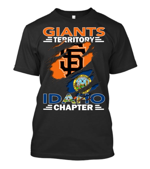 Giants Territory Idaho Chapter Sf Logo Idaho State Seal T-Shirt