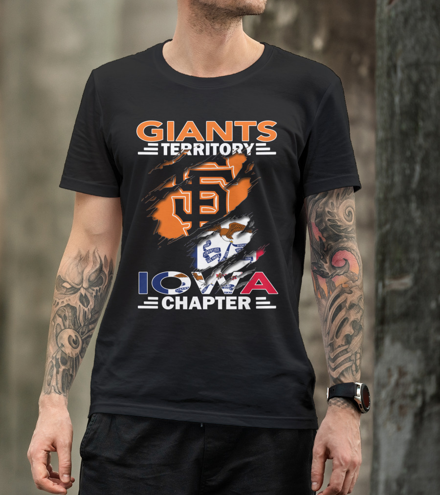 Giants Territory Iowa Chapter San Francisco Giants Fan Group Baseball Community T-Shirt