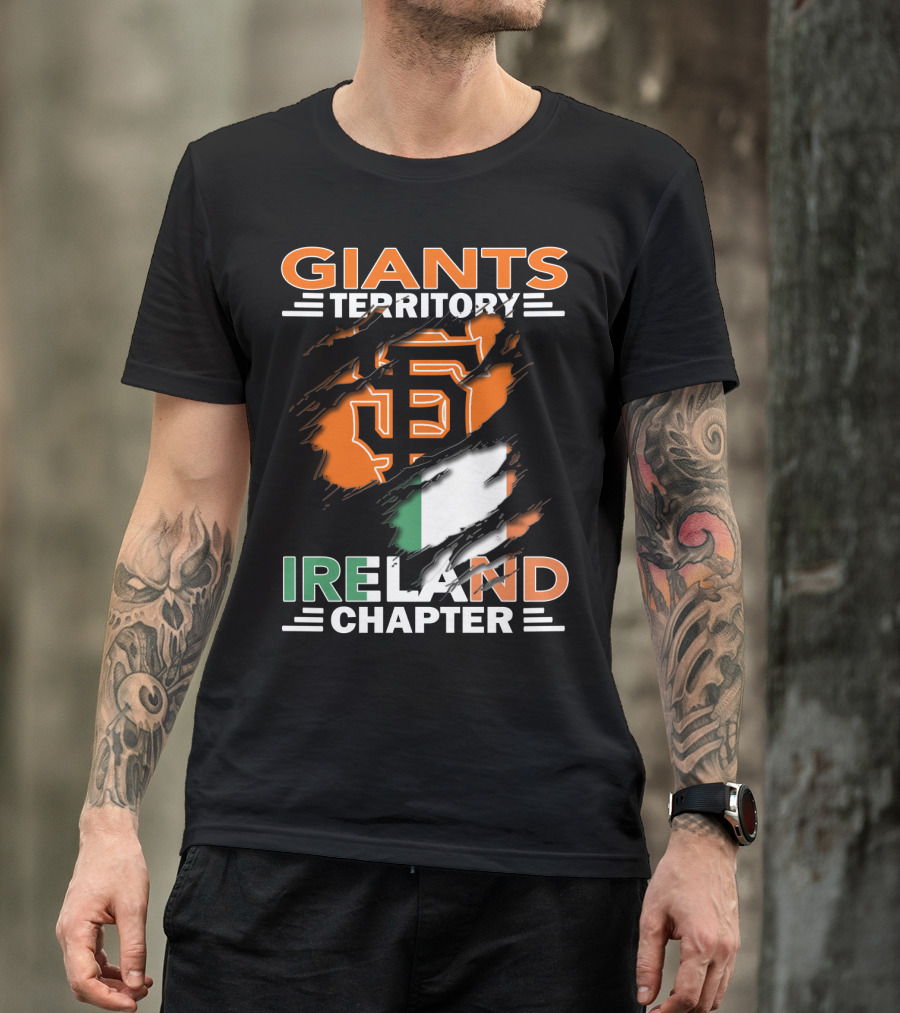 Giants Territory Ireland Chapter Sf Giants Irish Flag T-Shirt
